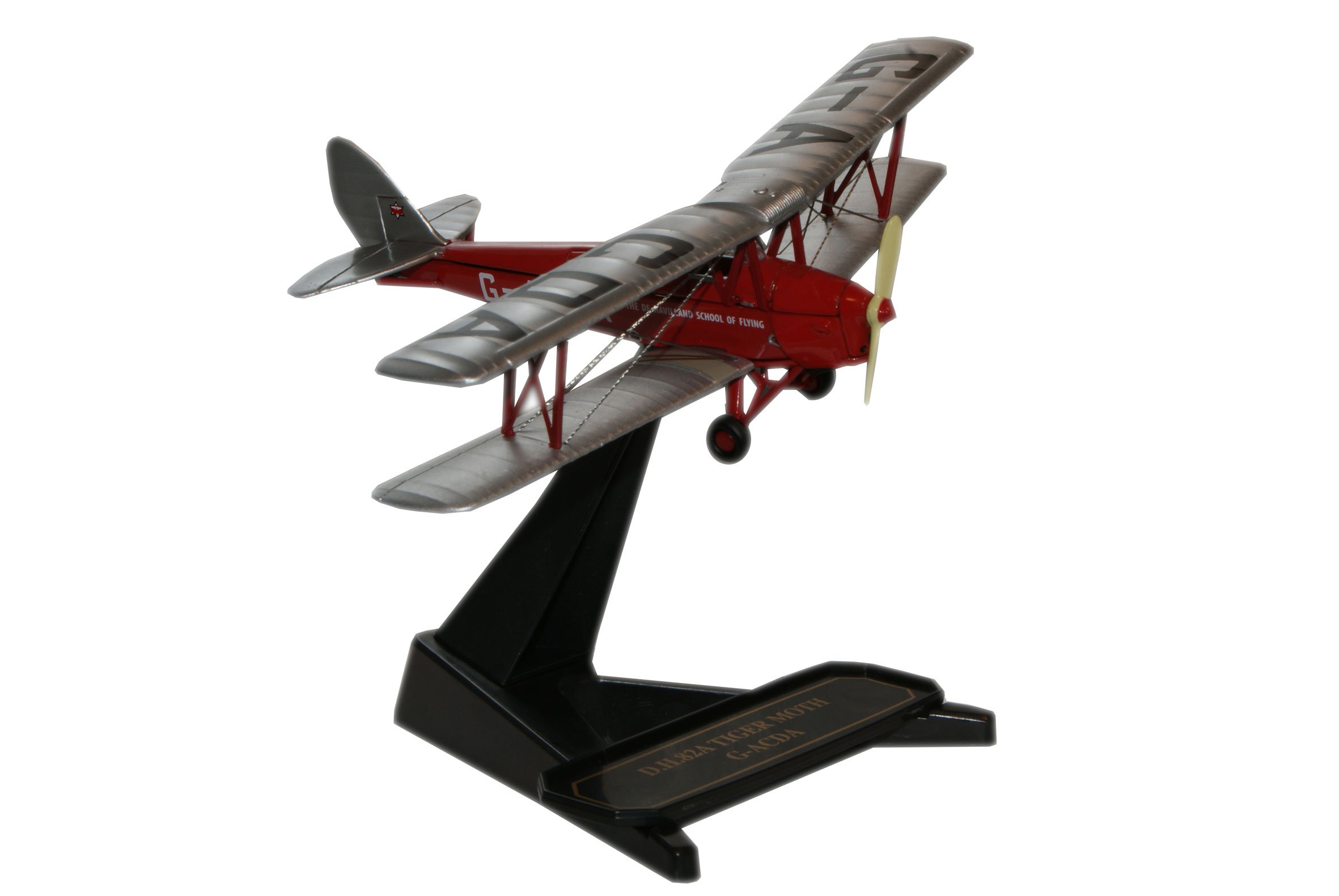 Oxford Diecast De Havilland Flying Club Tiger Moth GACDA