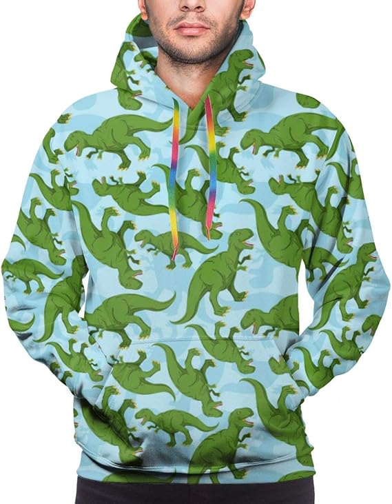 Amazon Co Jp 恐竜恐竜テクスチャパターン メンズ パーカー 3dプリント プルオーバー スウェットシャツ 長袖 フード付 大人 若者 カジュアル スポーツ 服装 春 秋 冬 服 ファッション小物
