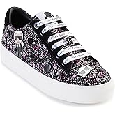 Karl Lagerfeld Womens Cate Sayings Everyday Lace Up Sneaker