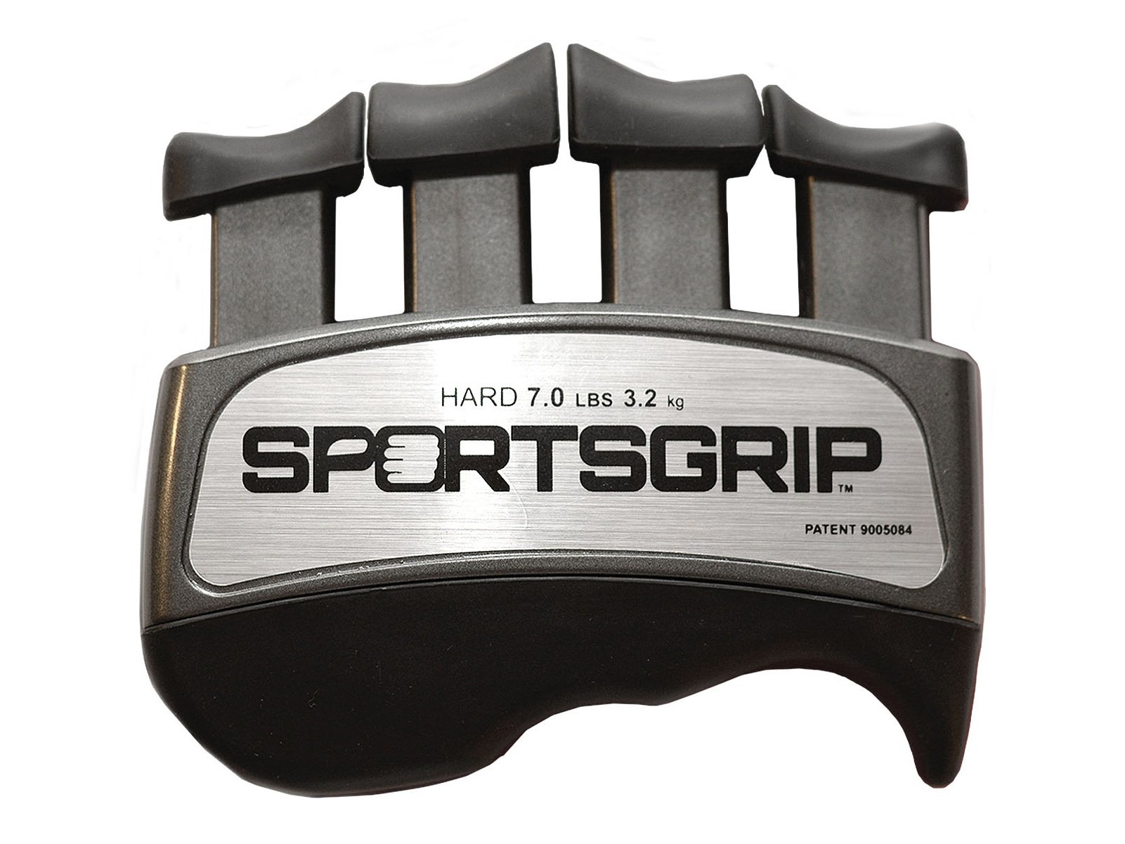 SPORTSGRIP Hand and Finger Exerciser (Hard - 7lbs / 3.2kg) - Best Ergonomic Finger Strengthener to Improve Grip for All Sport Athletes