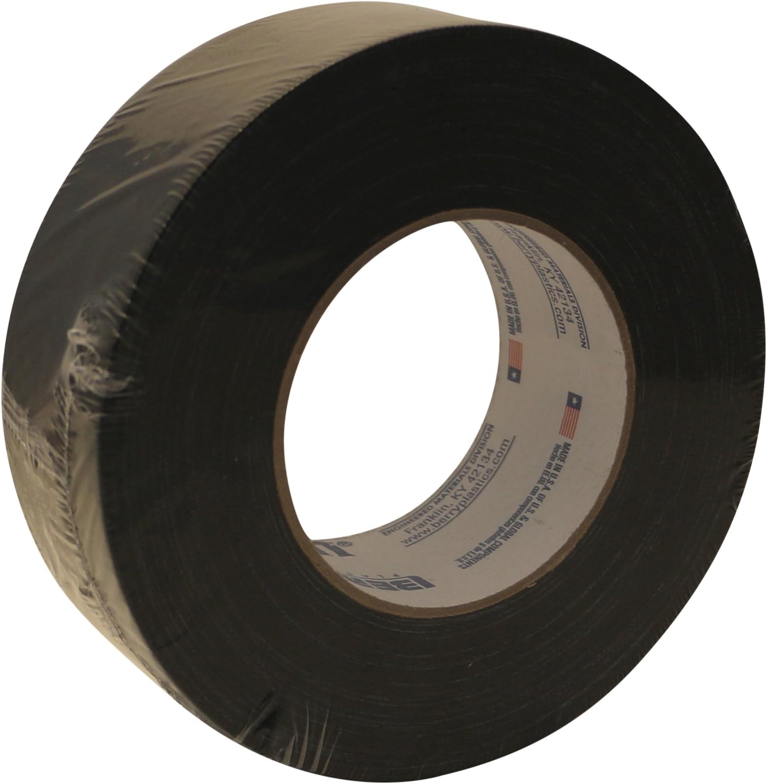 Polyken 512 Clear Adhesive Gaffers Tape: 2 in. x 55 yds. (Black)