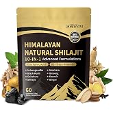 Himalayan Shilajit* Gummies 4000mg with Ashwagandha* &amp; Gokshura, 60 Count | 85+ Trace Minerals &amp; Fulvic Acid, Shilajit for Men &amp; Women, Organic Non-GMO Micronutrient Supplement, 100% Pure &amp; Natural