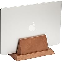 ZMARKRAFT® Adjustable Vertical Laptop Stand Holder Compatible with All Laptops, Solid Wood MacBook Stand, Wooden iPad Holder,