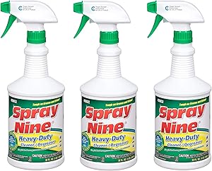 Spray Nine 26832 Heavy Duty Cleaner/Degreaser and Disinfectant, 32 oz. - 3 Pack