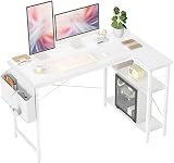 BEXEVUE L Shaped Corner Desk 120x70 cm White Computer Gaming Desk
