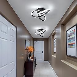DAXGD Modern LED Ceiling Light 19W Spiral Design