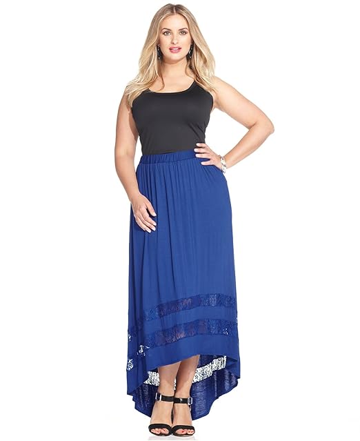 amazon plus size maxi skirts
