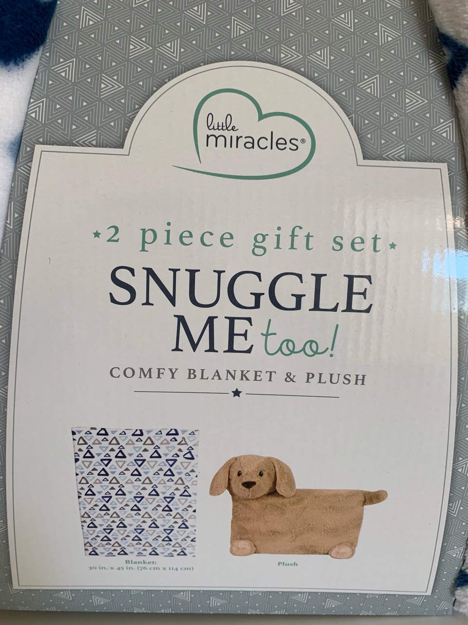 Little Miracles Snuggle Me Too Dog 2 Piece Comfy Blanket and Plush Gift