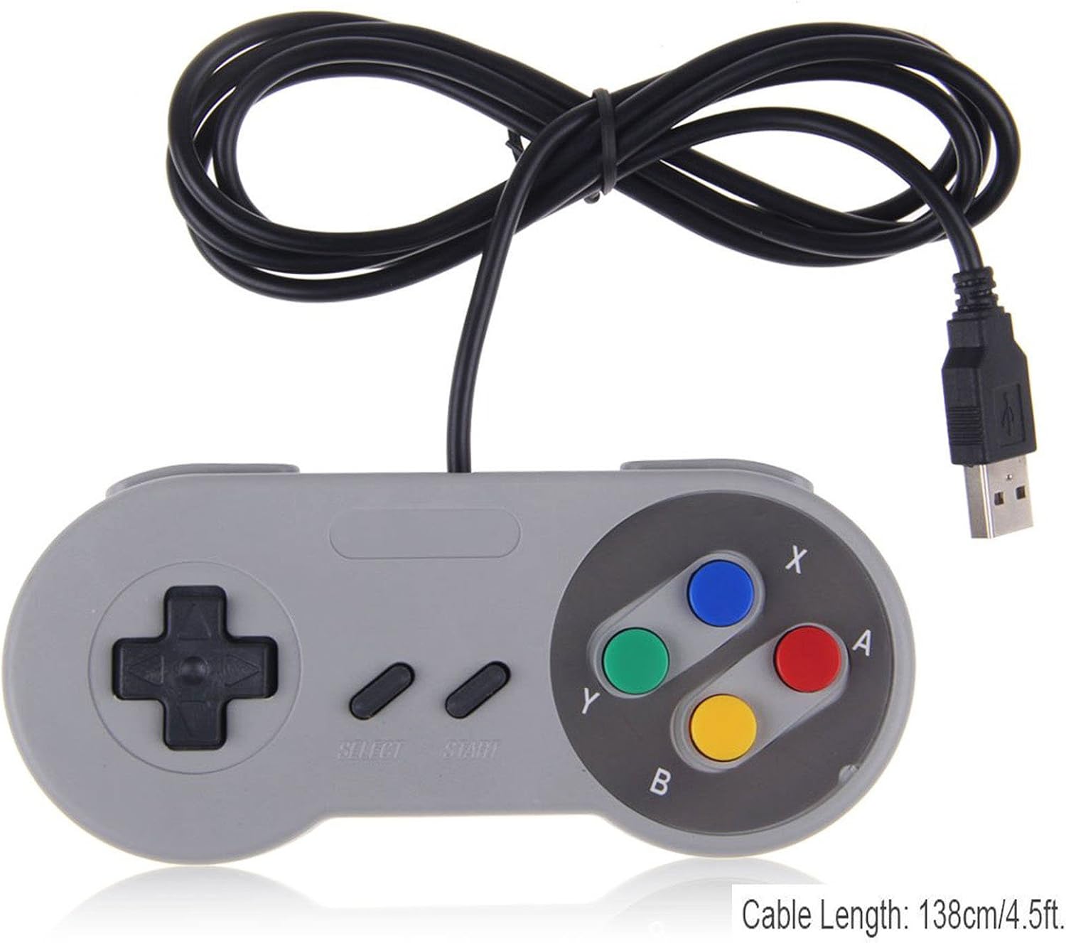2 Pack USB Controller for Super Nintendo, SNES Retro Famicom Game Gaming Joypad Gamepad for Windows PC MAC Linux Android Raspberry Pi (Multicolored): Computers & Accessories