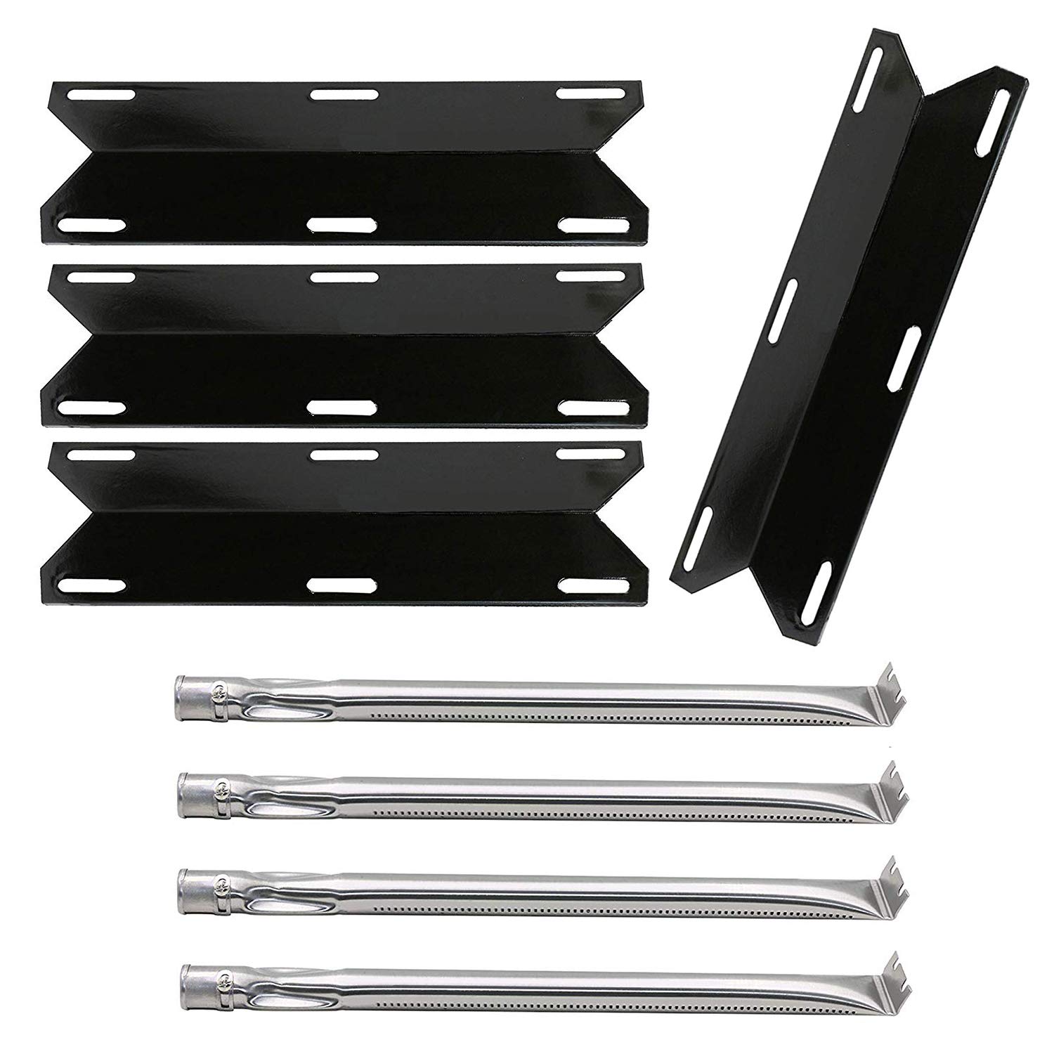Photo 1 of Grill Replacement Parts for Charmglow 720-0304, Nexgrill 720-0304 Gas Grills, Grill Heat Plate Shield Flame Tamer, Grill Burner Replacement for Charmglow 4-Burner Grill 720-0304, Permasteel Grills