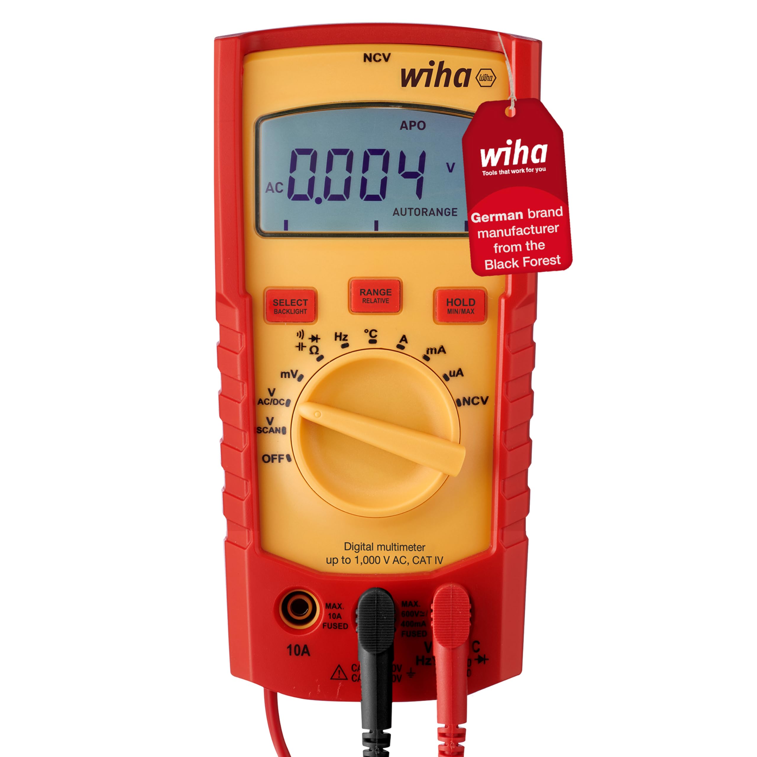 Wiha SB25542 Digital Multimeter 1,000 V AC, CAT IV, Battery Powered