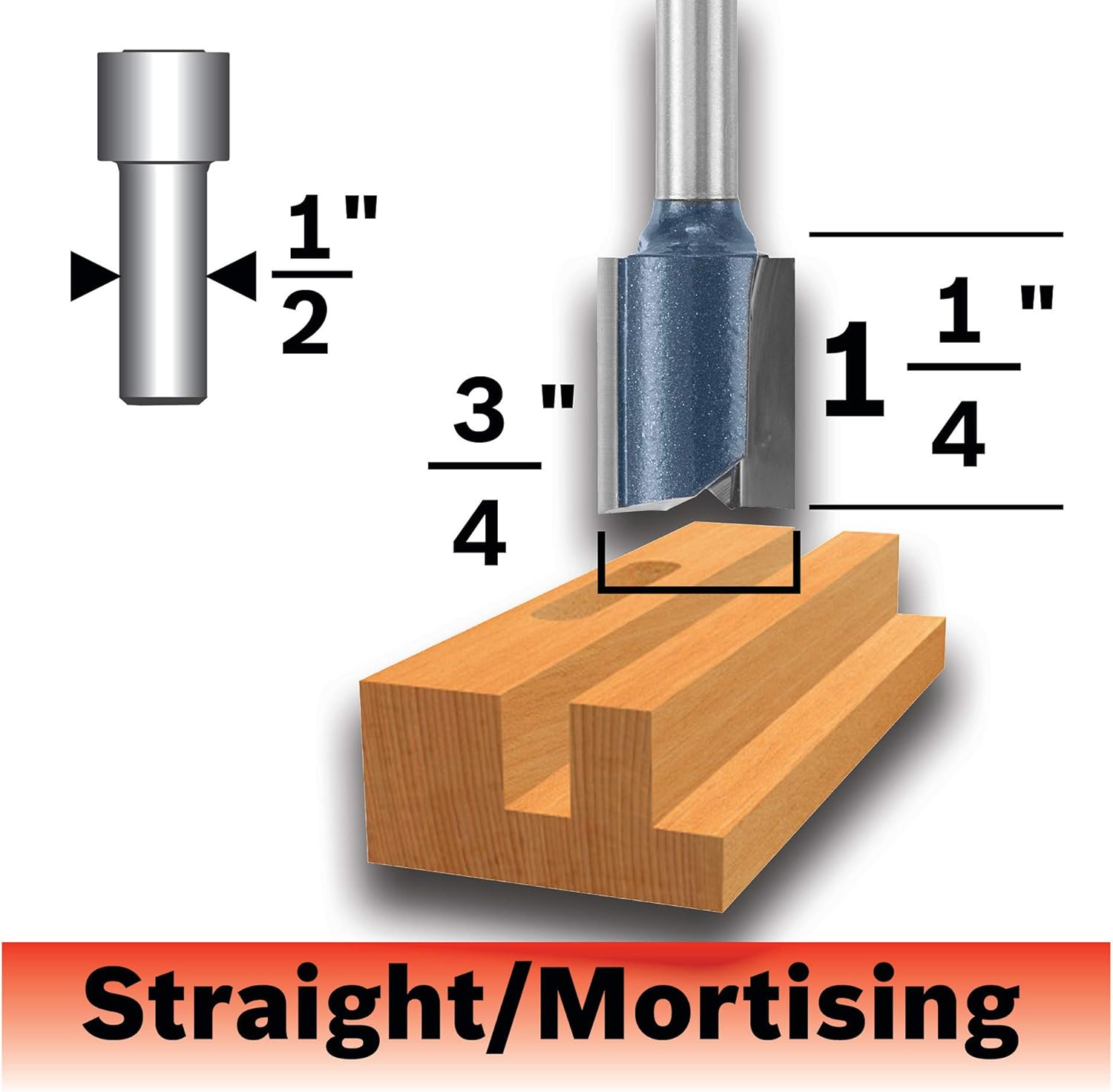 Bosch 85265mc 3 4 In X 1 1 4 In Carbide Tipped Double Flute