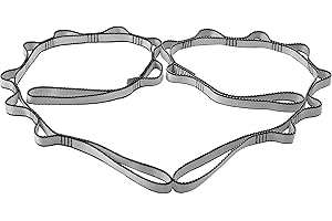 DASKING 23KN (5070 lbs) Heavy Duty Climbing Straps - 2 Pack Adjustable Daisy Chain Webbing for Aerial Yoga, Hammock, Fitness & Rigging - CE/EN566 Certified, Red/Grey