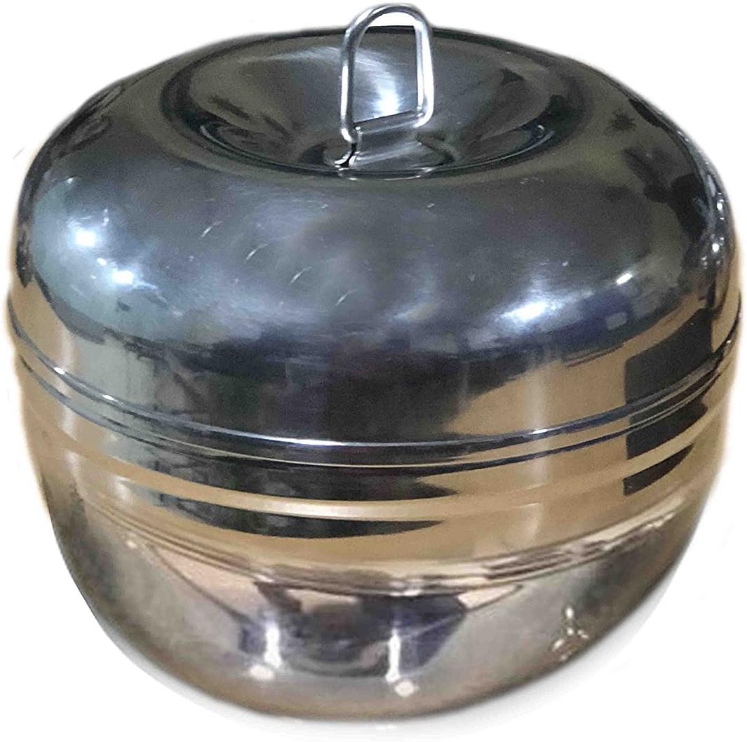 PMK Stainless Steel Apple Deep Dabba, Food Storage Containers, Storage Box, Food Storage Containers, Deep Storage Box, 4.5 X 4.5 Inch