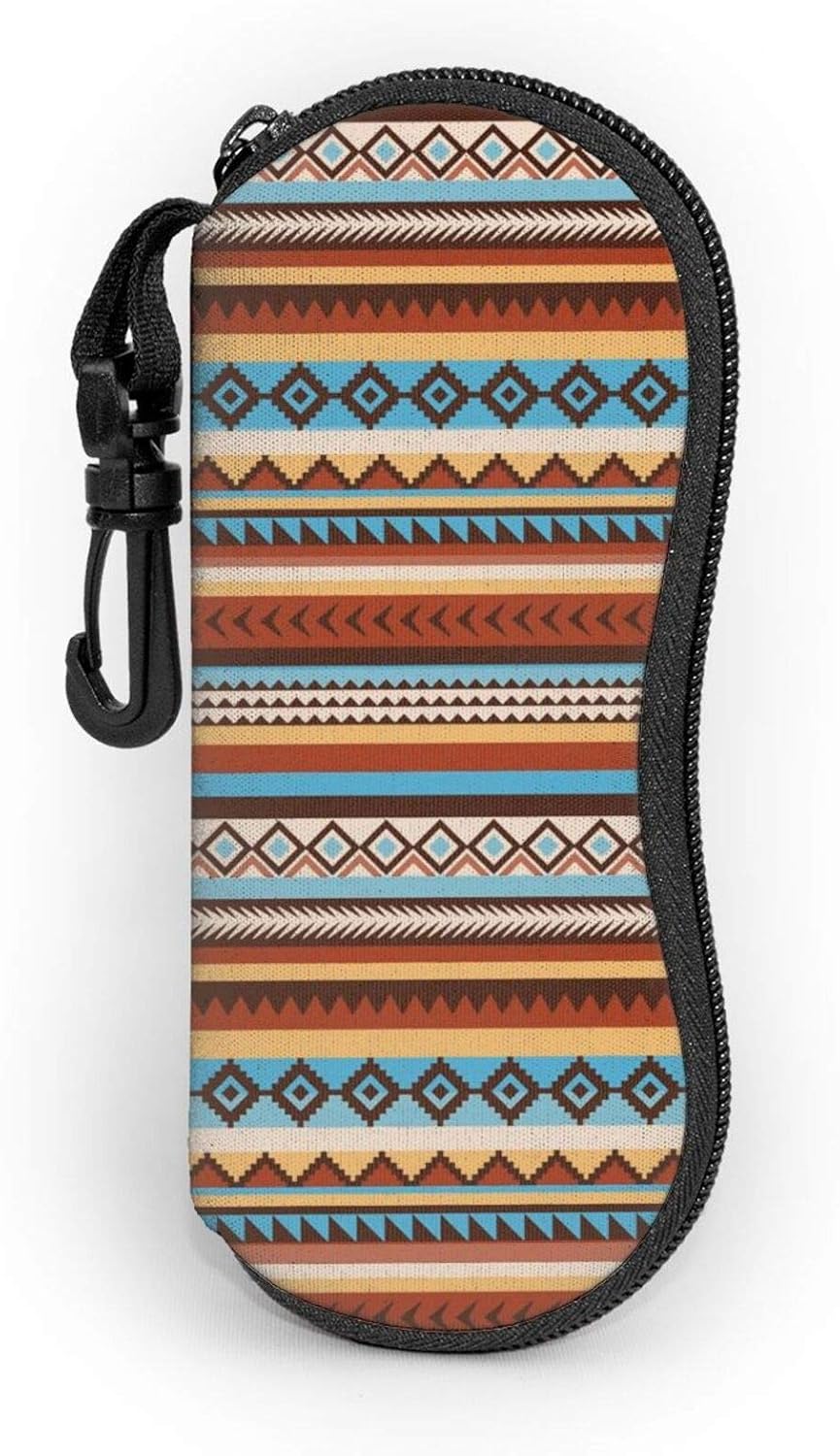 YShiuoL Brillenetui Hardcase EVA - Hartschalenetui Mit Karabinerhaken Bunt