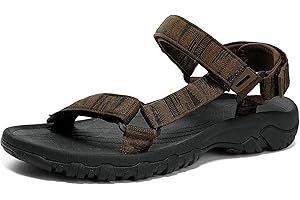 MUBOLIY Men's Sport Hiking Sandals EVA Foam Midsole Outdoor With Arch Support Beach Water Shoes