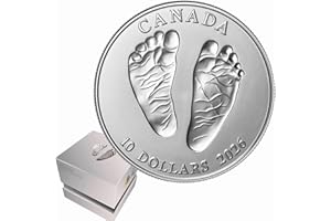 Sprott Money Collectibles 2026 Welcome to The World 1/2 oz Pure Silver Coin Baby Feet- Royal Canadian Mint Baby Gifts Baby Gi