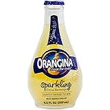 Orangina - Citrus Sparkling Juice Beverage (18 Bottles Total) - Light Pulp - Original Imported European French Recipe - No Ar