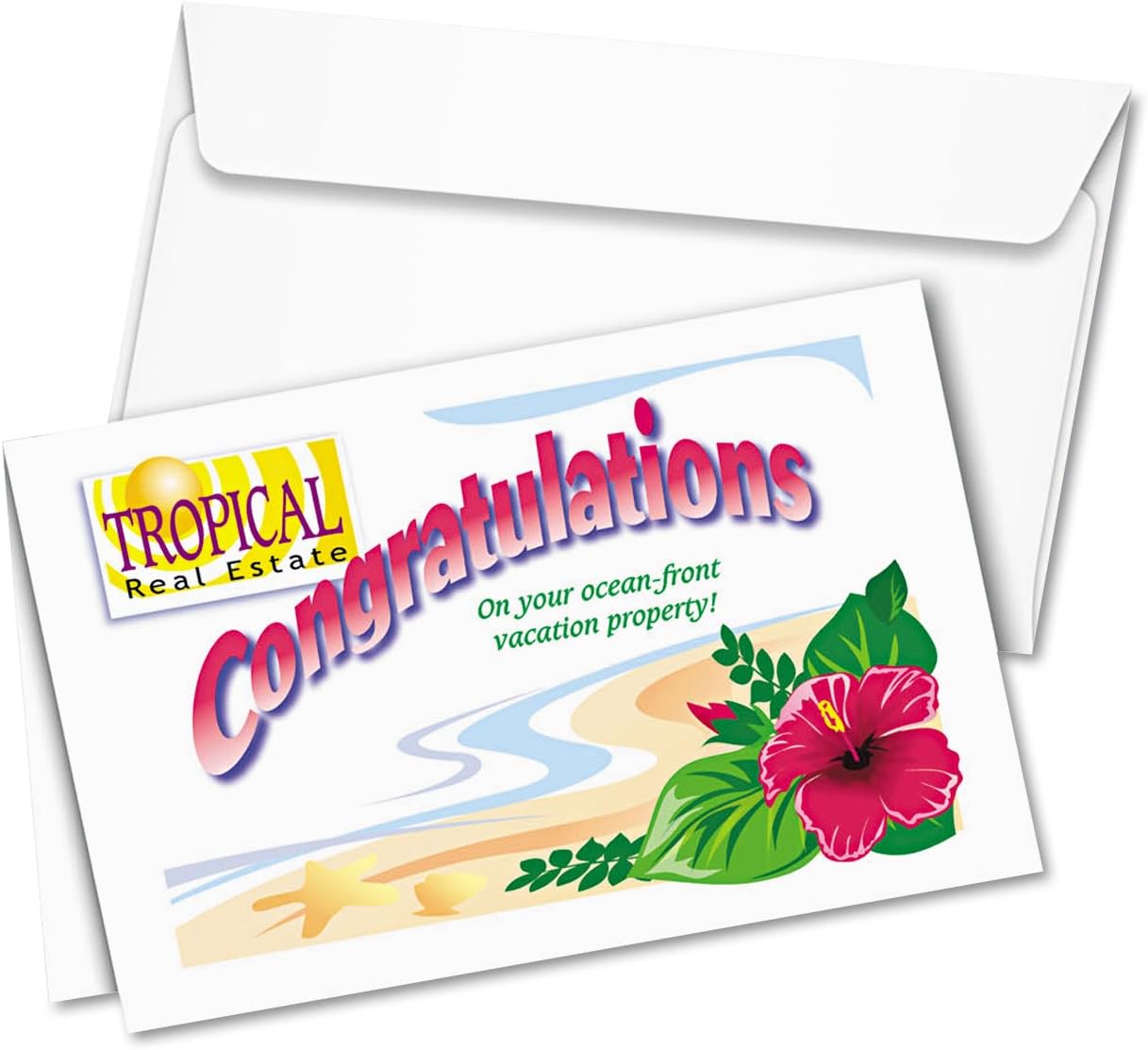 Avery 3265 Greeting Cards, Inkjet, 5-1/2-Inch x8-1/2-Inch, 20/BX, Matte White : Office Products