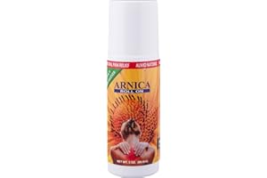 Sanar Naturals Arnica Roll On, 3 oz - Max Strength Relief, Fast Acting Muscle Rub Ointment, Clear Gel