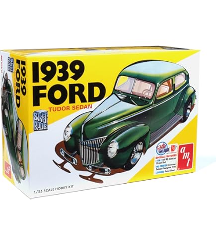 Amazon.com: AMT 1934 Ford 5-Window Coupe Street Rod 1:25 Scale