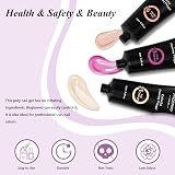 Phoenixy Poly Nail Gel Kit 8 Colors with 36W UV/LED Lamp Base Top Coat view 2