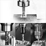 Linkstyle 10Pcs HSS Drill End Mill Bits Set 1.5-6mm 4 Flute Straight Shank view 5