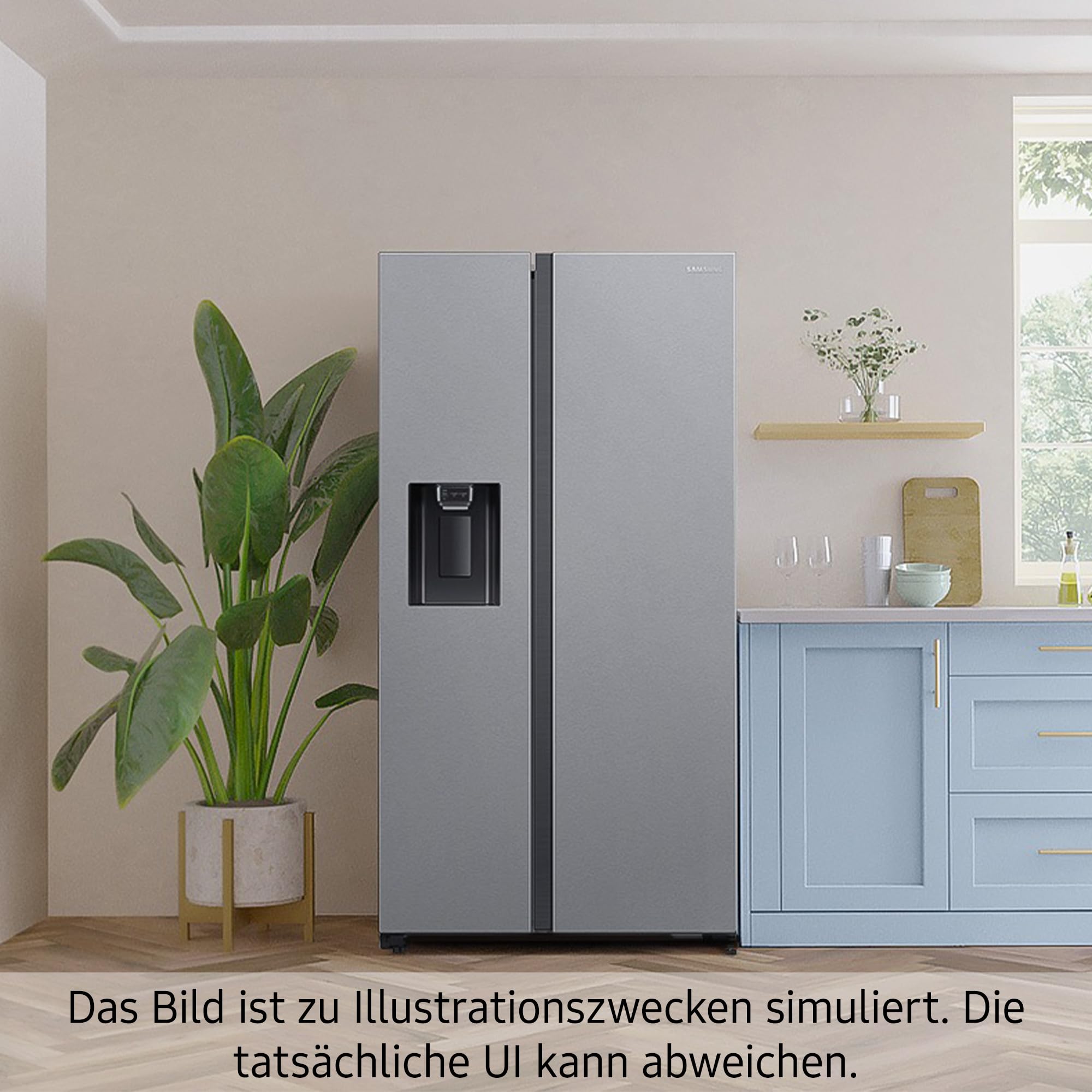 Samsung RM90F67CECEF Bespoke French Door Kühlschrank, 185 cm, 654 l, 255 l Gefriervolumen, AI Home, AI Vision mit integrierter Kamera, Beverage Center, Clean Deep Charcoal 9
