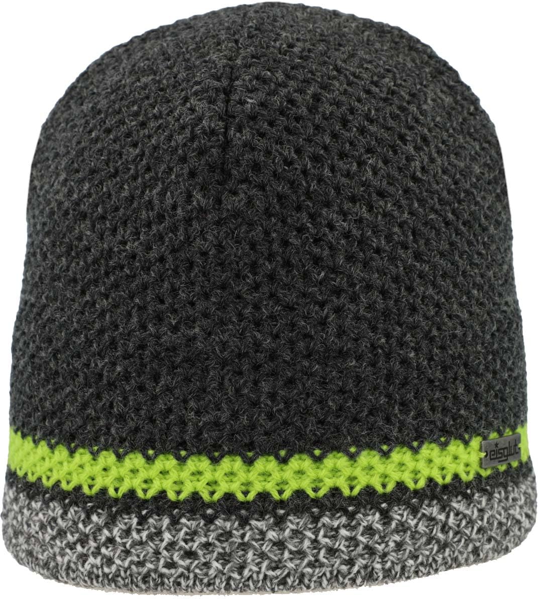 Eisglut Men Frost Fleece - Caviar Melange/Lime Green, One Size