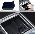 Center Console Organizer Tray Compatible with Latest 2021 Tesla Model 3 DIBMS Flocked Armrest Hidden Cubby Drawer Storage Box ABS Material for Tesla Model 3 Accessories