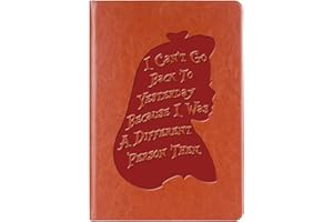 WHLBHG Alice Quote Gift Alice Leather Journal Notebook Wonderland Gift Alice Fairy Tales Writing Notebook Wonderland Inspired Gifts (Alice style 9)