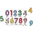 Melissa & Doug Lift & See Numbers Wooden Peg Puzzle - 10 Pieces - FSC Certified