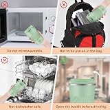 KETIEE Travel Mug 380ml Insulated Leakproof Stainless Steel Ice Green view 7