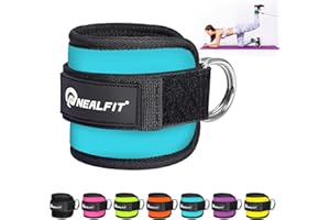 NEALFIT Ankle Strap for Cable Machine, Gym Ankle Cuff for Kickbacks, Leg Extensions, Glute Workouts, Booty Hip Abductors Exercise for Women and Men