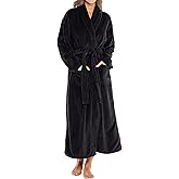 Alexander Del Rossa Plush Robe for Women, Long Fleece Winter Bath Robe, Plus Size
