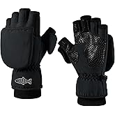 Riverruns Winter Fishing Gloves Convertible Mittens and Fingerless Gloves for Men Women, Ideal for Ice Fishing, Photography, Hunting, Outdoor Use