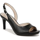 LifeStride Womens Teller 2 Dress Slingback Peep Toe Pumps Black 9.5 M