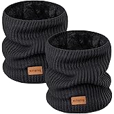KITIBTYG Winter Neck Gaiters & Ski Mask,Winter Fleece Neck Warmer Face for Men &Women Windproof Gift