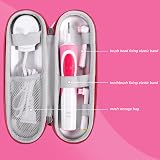 Hemiks Electric Toothbrush Travel Case Waterproof Portable Rose Red view 3