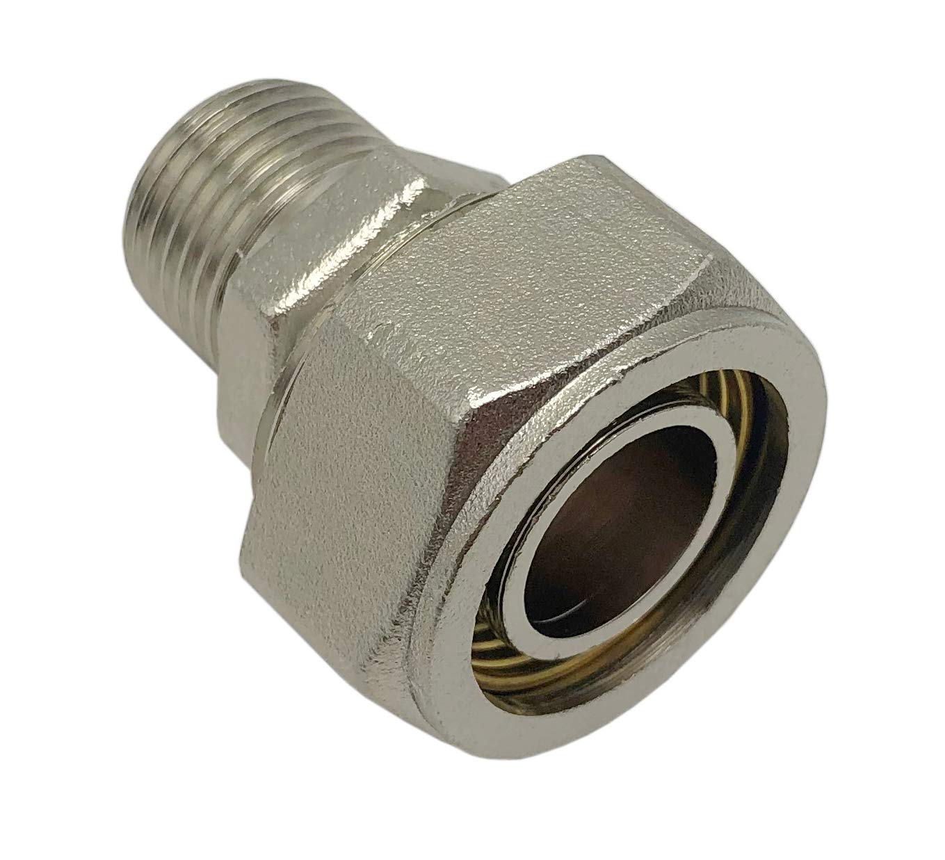 Maxline M8001 Straight Fitting ,1/2" Tubing For 3/8" Male NPT Thread | JB Tools
