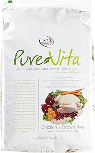 Tuffy'S Pet Food 131632 Tuffy Pure Vita Chicken And Brown Rice Dry Food For Dogs, 15-Pound