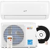 COSTWAY 12,000 BTU Mini Split Air Conditioner, with Heat Pump | Energy Star, 21 SEER2 Inverter, 24H Timer, Auto Clean, Remote Control for Rooms up to 750 Sq.Ft, 208-230V