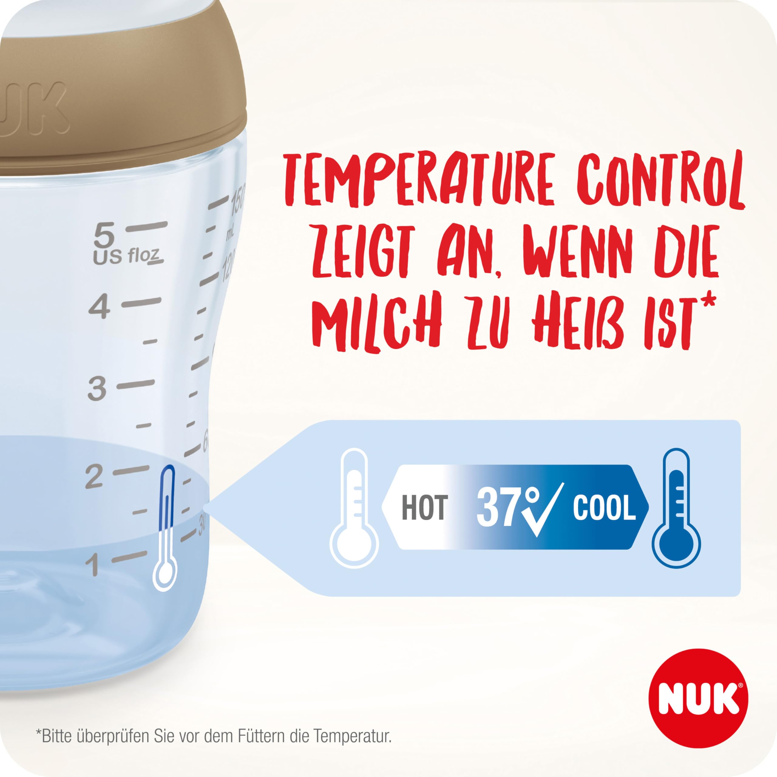 NUK Perfect Match Perfect Start Babyflaschenset | Ab 0 Monate | Passt sich dem Baby an | 4 Anti-Kolik-Babyflaschen, Schnuller, Flaschenbürste und mehr | BPA-frei | 9 Stück 4