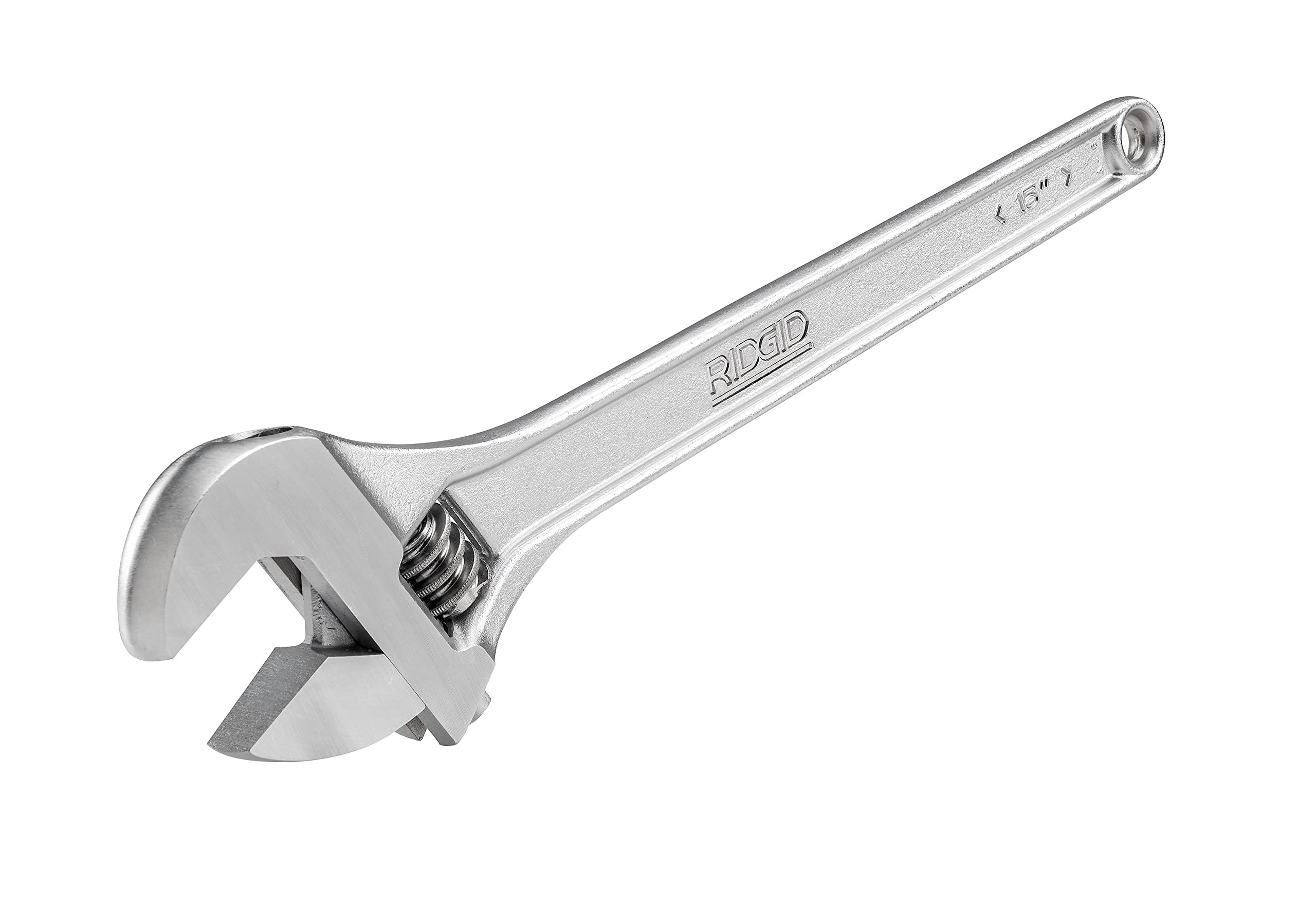 RIDGID 86922 Model 765 Adjustable Wrench 15 inch - Metric and SAE,Silver