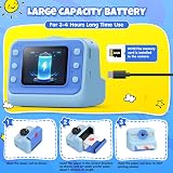 HiMont Kids Camera Instant Print 1080P 32GB 3 Rolls Paper Blue view 7