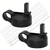 Ouharty Replacement Straw Lid for Hydroflask Wide Mouth Water Bottle, Top Lids with Straw for Hydro Flask Accessories, Replacement Straw Cap for Hydroflask 32 40 64 oz Wide Mouth Bottle