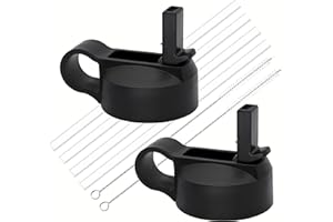 Ouharty Replacement Straw Lid for Hydroflask Wide Mouth Water Bottle, Top Lids with Straw for Hydro Flask Accessories, Replacement Straw Cap for Hydroflask 32 40 64 oz Wide Mouth Bottle