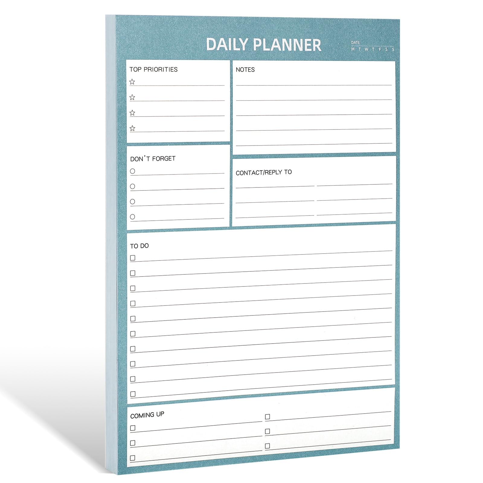 Thboxes Daily Planner Pad To Do List Pad, Undated 100 Tear off Sheets A5 Desk Planner Day Planner for Study Office Home Organising, 100GSM Thick Paper, 8.3" X 5.8"