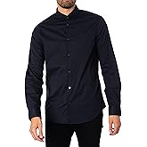 Armani Exchange Mens Stretch Poplin Button Down Shirt