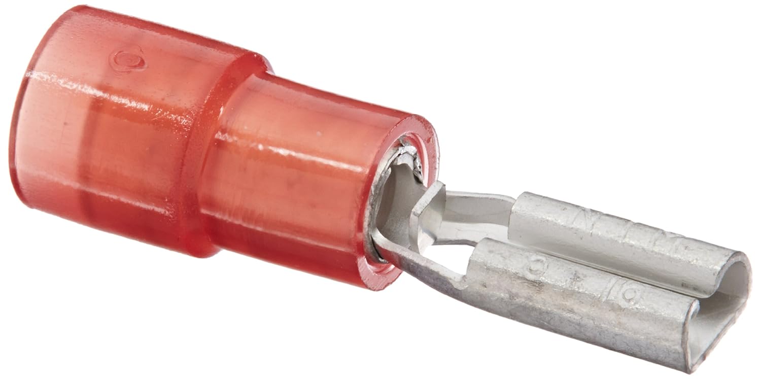 Nylon Insulated Female Disconnect, 2218 Wire Size, 0.110" x 0.020" Tab